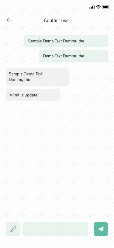 Chat support view