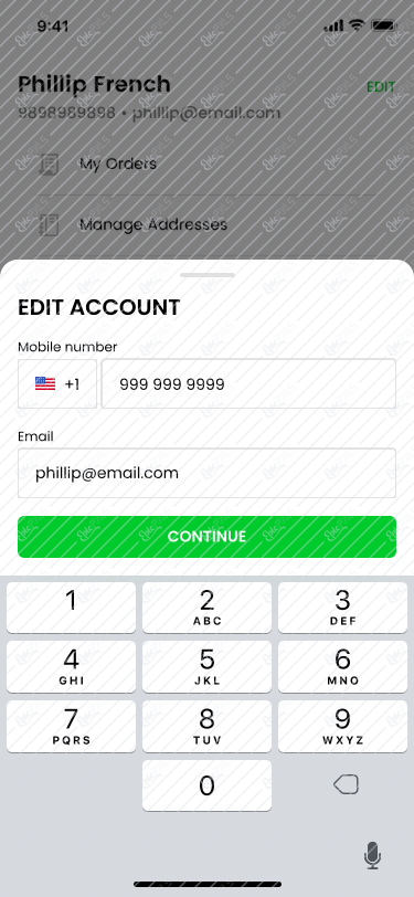 14 Profile edit number
