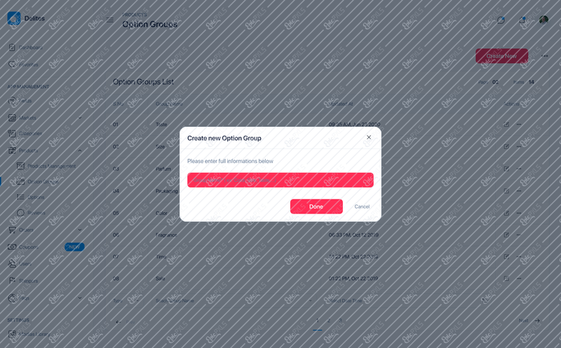 16_Products - Option Groups - Add New