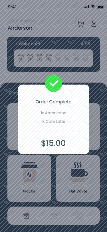 Order Complete Pop Up