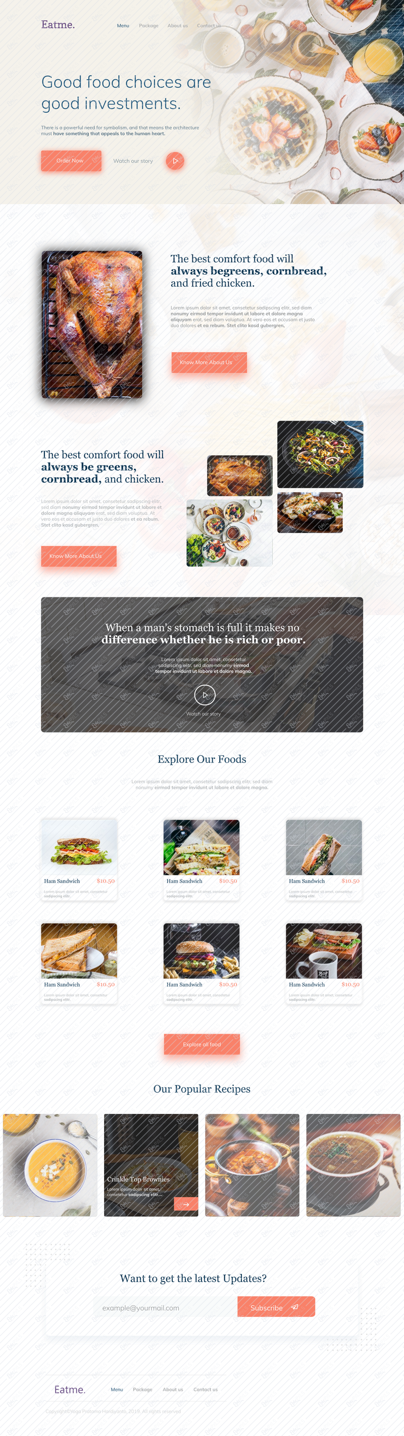 Landing Page Restaurant