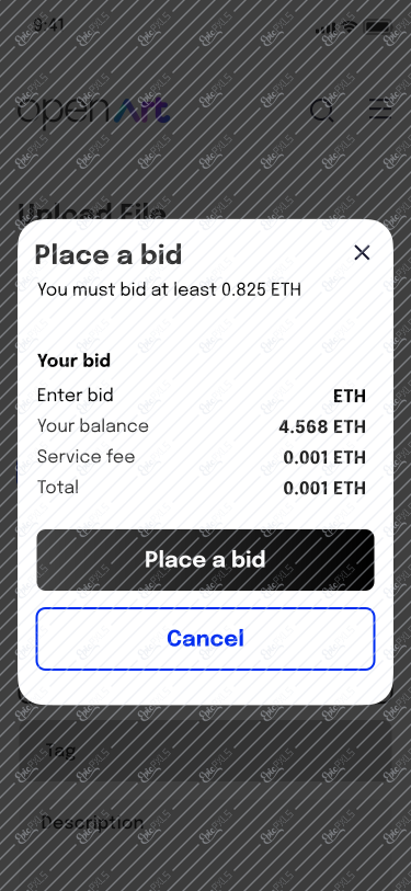 Place a bid