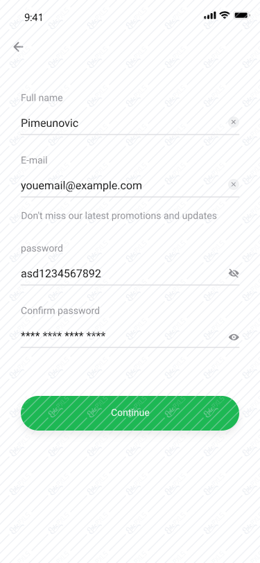 full name-email – light