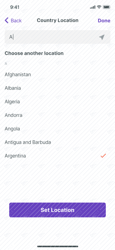 12. Change Country
