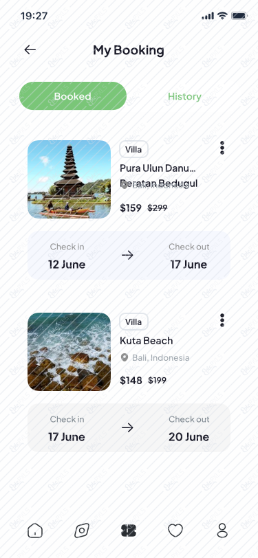 My Booking/Booked
