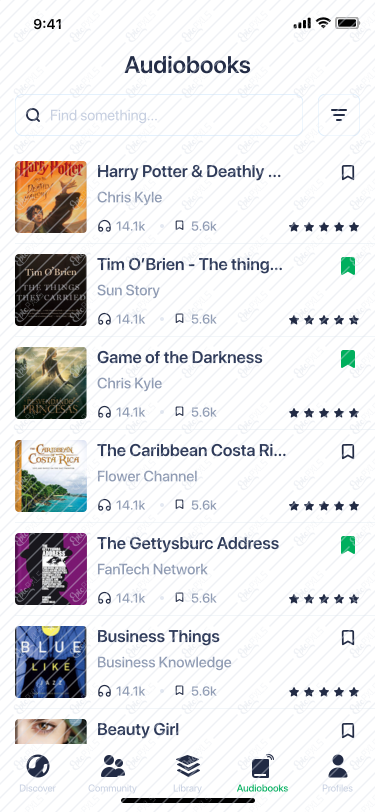 32. Audiobooks