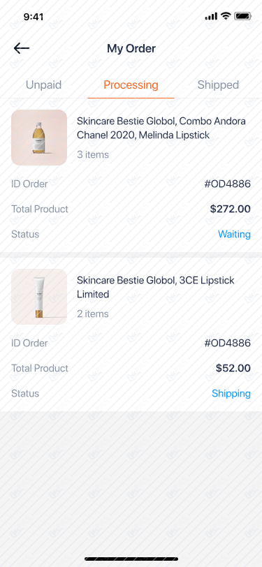 23_My Order - Processing