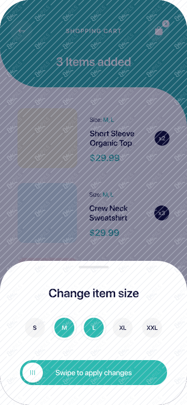 Shopping Cart - Select Size