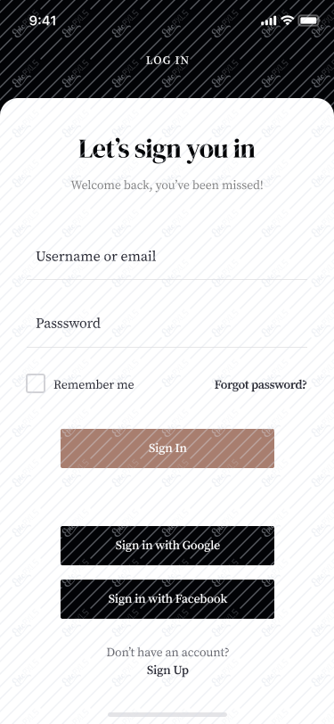 Login - Empty