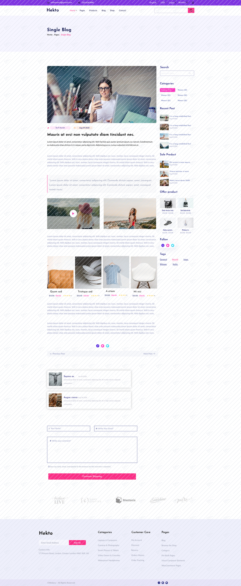 Single blog