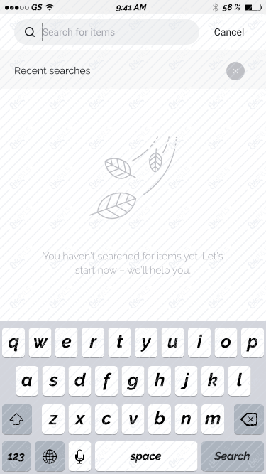 iPhone/Search/Empty