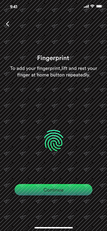 finger print confirm