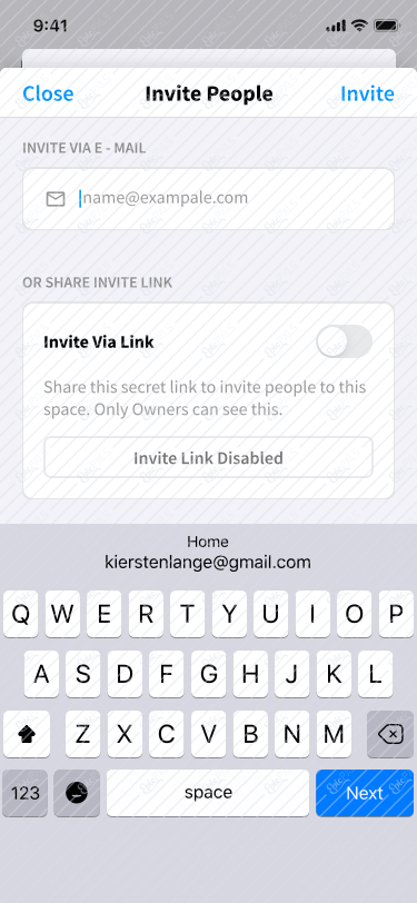 Invite People