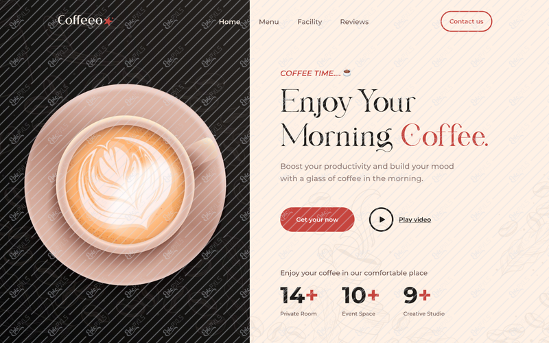 Coffee Shop Header Design