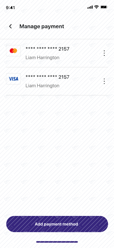Manage Payment