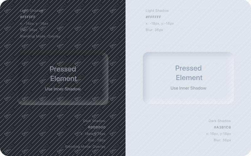 Pressed element