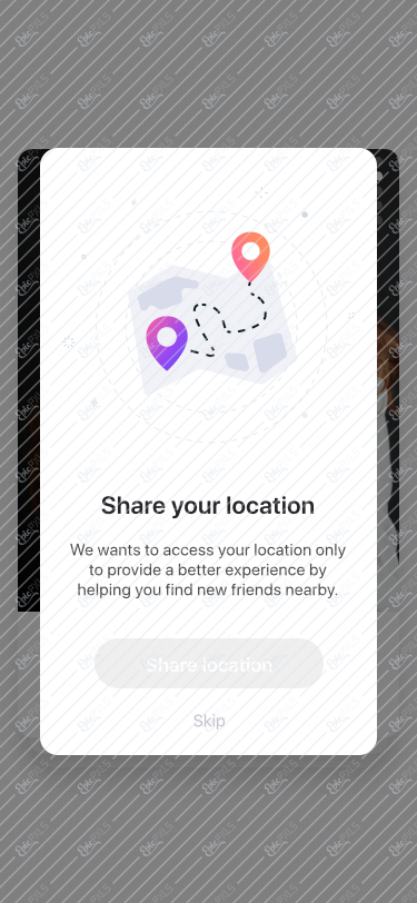 Discover / Popup / Share your location