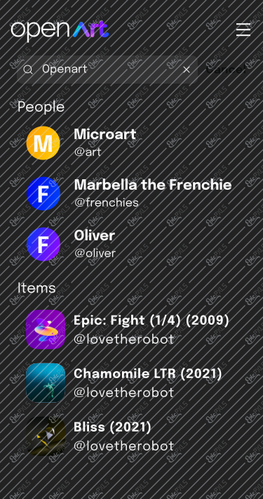 Search popup