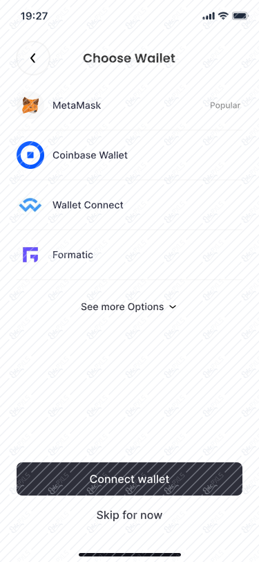 Choose wallet