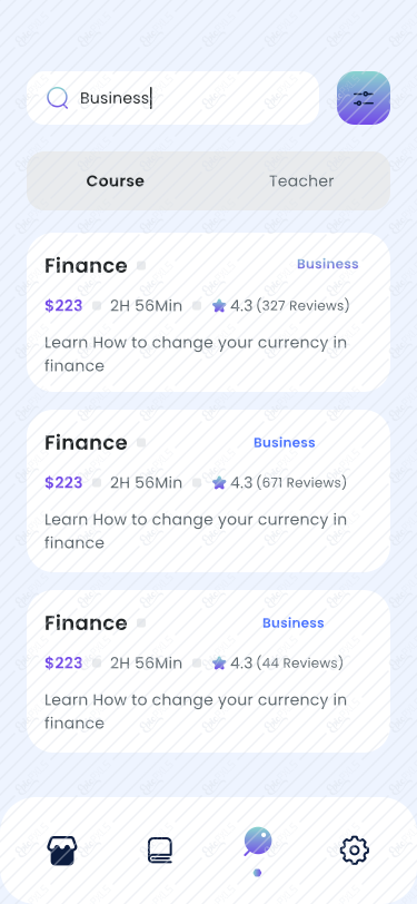 4.1 Search (Courses)