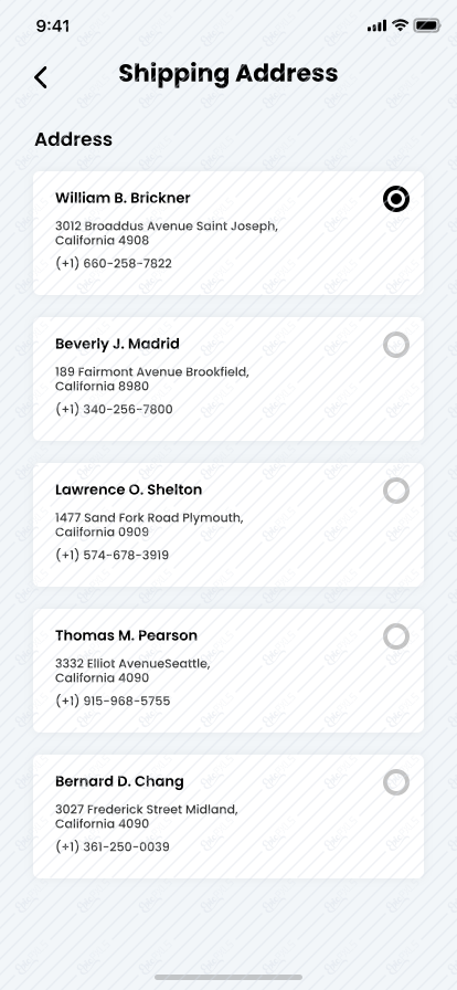 SHIPPING ADDRESS