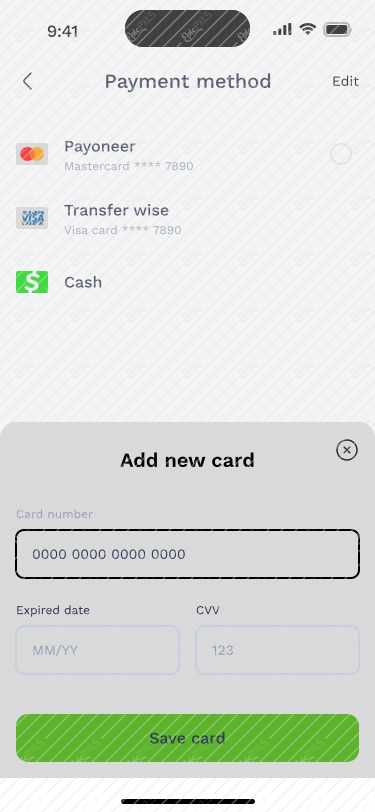 Add new card