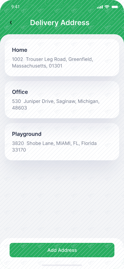 41_Delivery Address - List