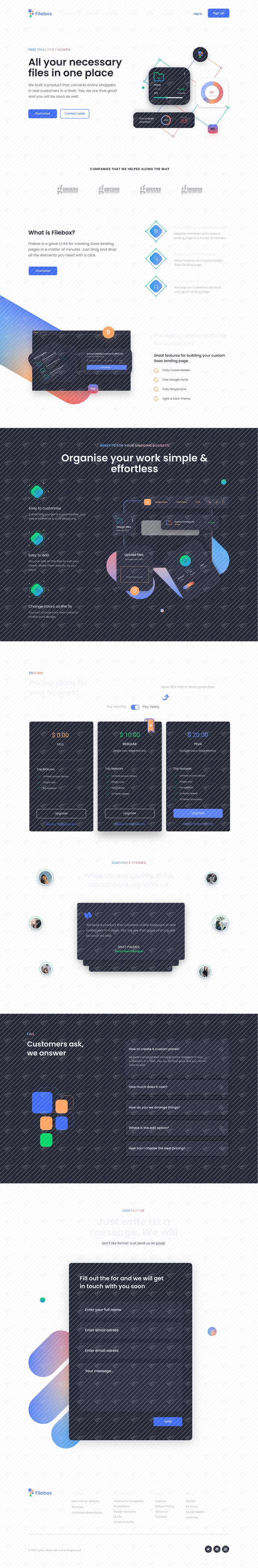 Homepage /Dark / Desktop