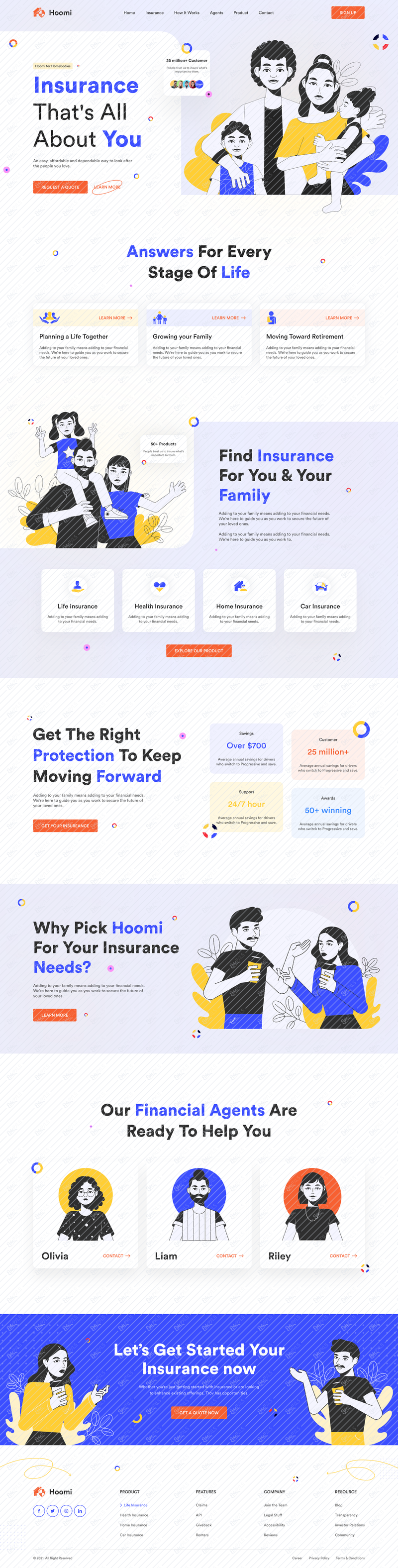 Insurance Landing page