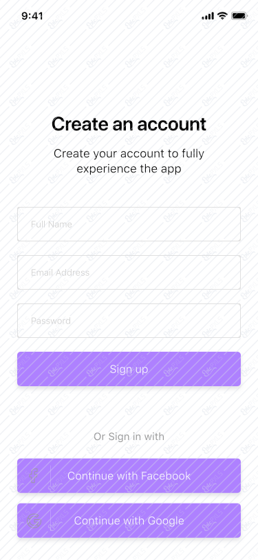 11 - Sign Up Screen
