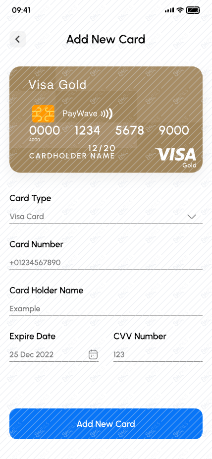 5.2 Add New Card