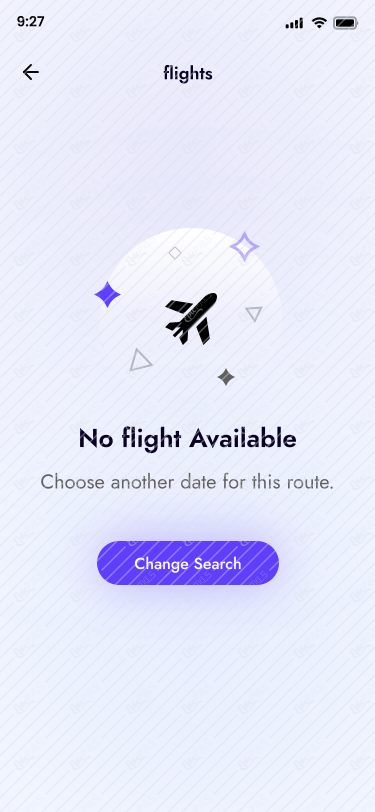 No flight Available - 38