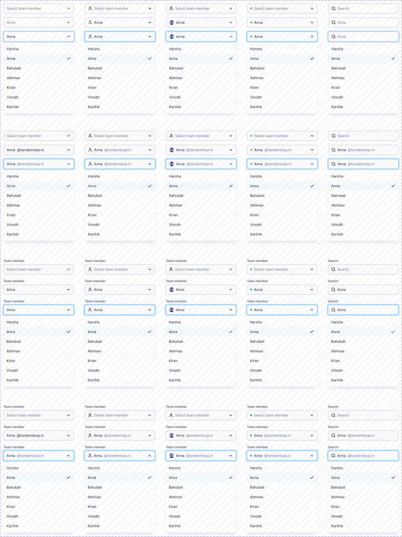 Input dropdown