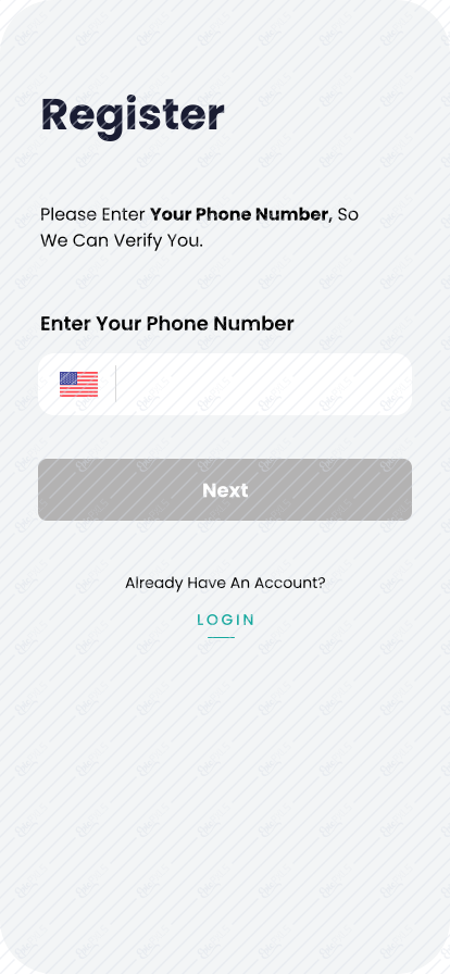 Phone Number - Empty State