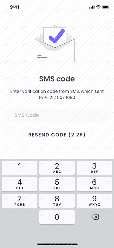 1_logIn_enter SMS Code