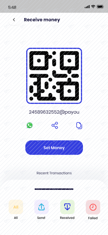 Receive money