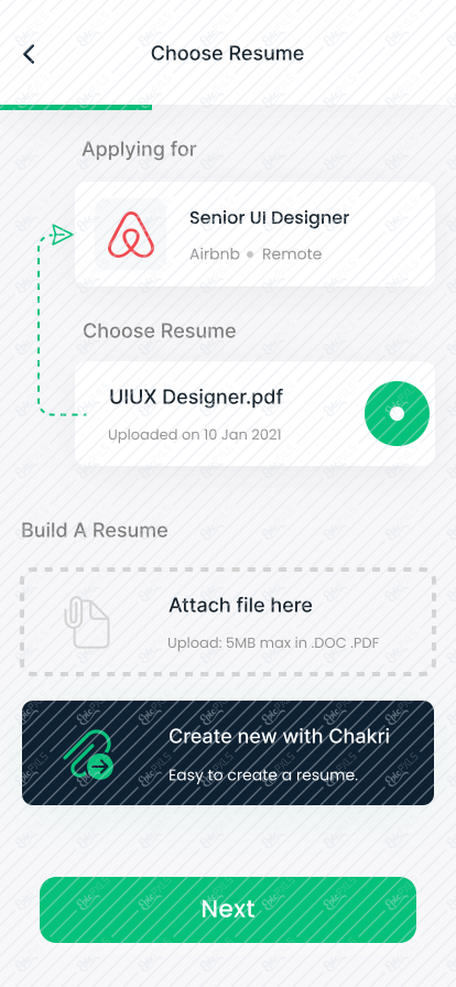 Choose Resume