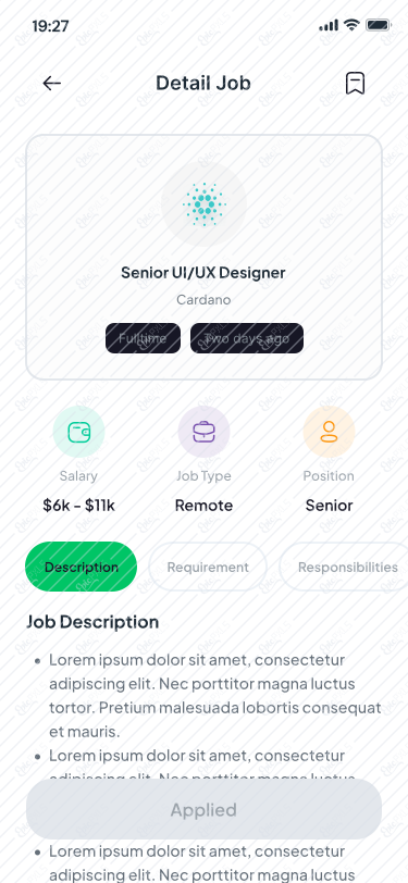 Applied Job