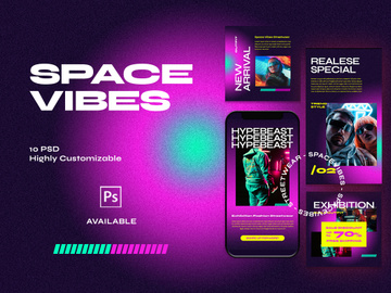 Instagram Template - Spacevibes  Fashion Streetwear