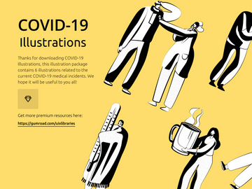 COVID-19 Coronavirus Illustrations