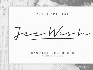 Jee Wish - Handlettered Brush Font