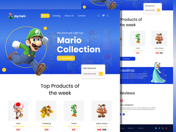 Game web landing page