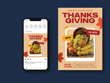 Thanksgiving Party Flyer