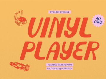 Vinyl Player | Playful Hand Drawn