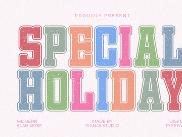 Special Holiday - Modern Display Font