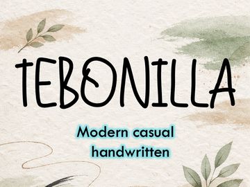 Tebonilla | Modern Casual Handwritten Font