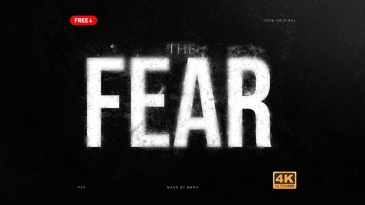 恐惧--免费文本效果(The Fear – Free Text Effect)插图