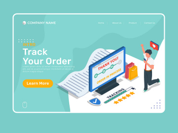Man do order tracking in computer and mobile phone