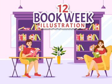 12 Book Week Events Illustration
