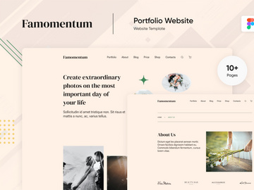 Famomentum Wedding Template PSD Figma